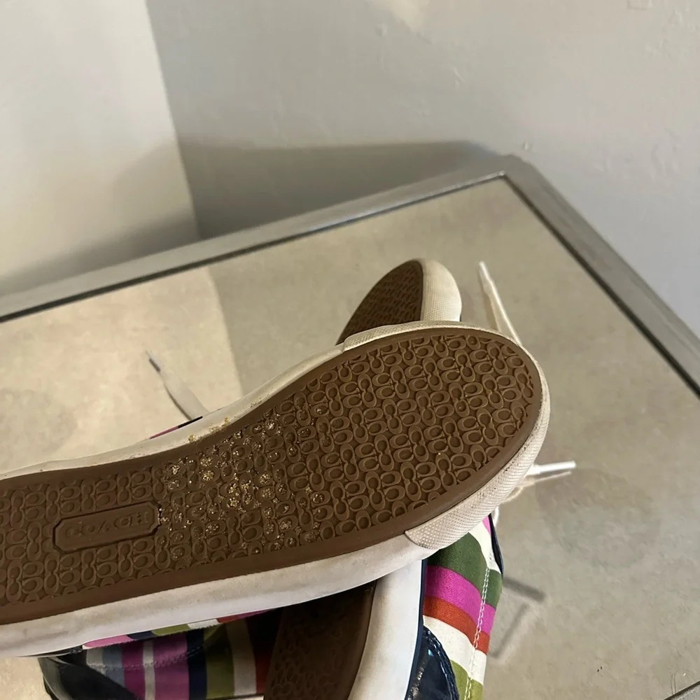 Coach floral sneakers